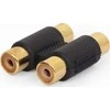 GEMBIRD A-2RCAFF-01 Gembird audio dvigubas RCA (F) į RCA (F) jungtis, juodas