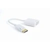 GEMBIRD A-DPM-DVIF-002-W Gembird Displayport kištukas (vyriškas) į DVI (24+5) kištuką (lizdas), baltas