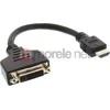 InLine HDMI į DVI lizdo adapterio kabelis didelės spartos, juodas - 0,2 m