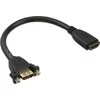 Adapteris AV InLine HDMI - HDMI juoda (17600R)