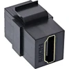 Adapteris AV InLine® HDMI Keystone Snap-In modulis, 4K/60Hz, HDMI AF/AF juodas