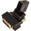 InLine HDMI-DVI adapteris, iš HDMI lizdo į DVI kištuką, lankstus kampas
