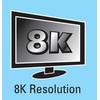 LANBERG adapter HDMI - HDMI M/F 8K kątowy góra aliuminio sidabrinė