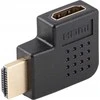 ADAPTER HDMI(M)->HDMI(F) 4K KAMPINIS PRAWO JUODA LANBERG