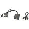 Adapteris Lanberg VGA(F) + garso 3,5 mm -