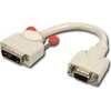 Lindy Adapteris - DVI-I į VGA 0.2m dvigubam monitorių nustatymui