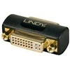 Adapteris - LINDY DVI Jungtis F/F, Juodas