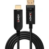 Lindy šviesolaidinis laidas su HDMI ir DisplayPort jungtimis