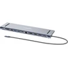 Manhattan 190305 knyginių kompiuterių dokas / jungčių replikatorius Vielinis USB 3.2 Gen 1 (3.1 Gen 1) Type-C Sidabras