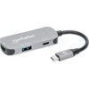 Manhattan 3-in-1 USB-C daugiafunkcis adapteris