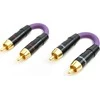 AV adapteris Melodika RCA (Cinch) x2 - RCA (Cinch) x2 violetinė