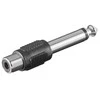 AV adapteris MicroConnect Jack 6,3mm - RCA (Cinch) juoda (AUDANG)