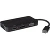 Adapteris AV PremiumCord DisplayPort - HDMI - D-Sub (VGA) - DVI juoda (kportad16)