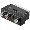 AV adapteris PremiumCord Krepšelis - RCA (Cinch) x3 + S- Video juodas