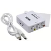 „RoGer“ adapteris RCA į HDMI signalo perdavimui (+garsas) Baltas
