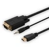 Adapteris AV Savio Adapteris HDMI (M) -VGA (M) + audio CL-198