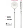 Swissten pintas metalinis magnetinis belaidis įkroviklis, skirtas Apple Watch USB-C 1,2 m