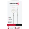Swissten pintas metalinis magnetinis belaidis įkroviklis, skirtas Apple Watch USB-C 1,2 m