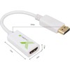 Adapteris AV Techly TECHLY Adapteris DisplayPort M 1.2 į HDMI F pasyvus 1080p 60Hz baltas