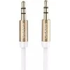USAMS Adapteris audio jack 3,5m - 3,5m 1mbaltos spalvos YP102 (YP-01)
