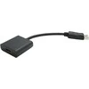 Value Kabelio adapteris, DP M - HDMI F, 150 m, DisplayPort, HDMI A tipo (standartinis), kištukas, lizdas, juodas