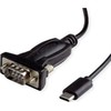 AV vertė VALUE Adapterio keitiklio kabelis USB – nuoseklus, C tipas – RS232, juodas, 1,8 m