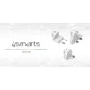 Adapteris kelioninis 4smarts Worldplug do GaN Flex, Hybrid Charger 6in1, FlatPlug Slim (UK, EU, AU) 3 vnt balta