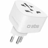 SBS CH Travel Adapteris - Universal - Baltas
