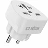 SBS Shucko/EU Travel Adapteris - Universal - Baltas
