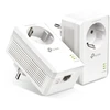 Adapteris powerline TP-Link przelotowy powerline komplektas v5.0 (P/N:0162500652) (AV1000,1xGbE, HomePlug AV2) (TL-PA7017P KIT)