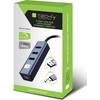 Adapteris Techly USB-C 3.1 į RJ45 gigabito tinklo plokštė su 3 USB 3.0 šakotuvu