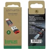 Adapteris 4smarts Data Blocker USB-C to USB-A/USB-C juodas 2vnt
