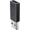 Acefast J2 USB-C į USB-A adapteris, juodas, reljefinis