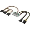 AKASA adapteris AK-PE200-01, 200W DC-DC ATX, 4 kontaktų DIN