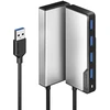 HUB USB Alogic ALOGIC USB-A Fusion SWIFT 4-in-1 USB 3.2 Gen 1 (3.1 Gen 1) Type-A 5000 Mbit/s Pilka