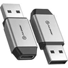 Adapteris USB Alogic ULACMN-SGR USB-A - USB-C Sidabrinė (ULACMN-SGR)