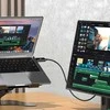 AWEI USB-C į HDMI kabelis prijungtas prie monitoriaus