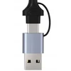 USB adapteris Bounn RJ-45 - USB-C + USB-A Sidabrinis (JL-CH01A_ETH2500)