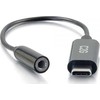 Adapteris USB C2G USB-C - Jack 3.5mm Juodas (54426)