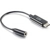 Adapteris USB C2G USB-C - Jack 3.5mm Juodas (54426)