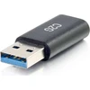 Adapteris USB C2G USB-A - USB-C Juodas (54427)