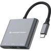 HUB USB Conceptronic Adapteris USB-C -> HDMI,2xUSB3.0,PD,SD 0.15m