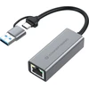 Adapteris USB Conceptronic USB-C - RJ-45 pilka (ABBY08G)