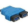 Adapteris USB Delock 65670 USB-A - 2X USB-A Juodas (65670)
