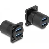 Delock D tipo modulis USB 3.2 Gen 1 Type-A 2 x moteriai iki 2 x moteriai