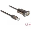 DLC DeLOCK 62646 serijinis kabelis Juoda 1,5 m USB A tipo DB-9
