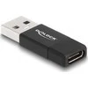 Adapteris USB Delock USB-A - USB-C Juodas (60001)
