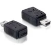 Juodi USB mini į micro-A+B adapteriai