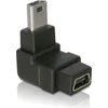 ADAPTER USB MINI(M)->USB MINI(F) KAMPINIS DÓŁ JUODA DELOCK