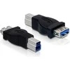 Adapteris USB Delock USB-A – USB-B, juodas (65179)